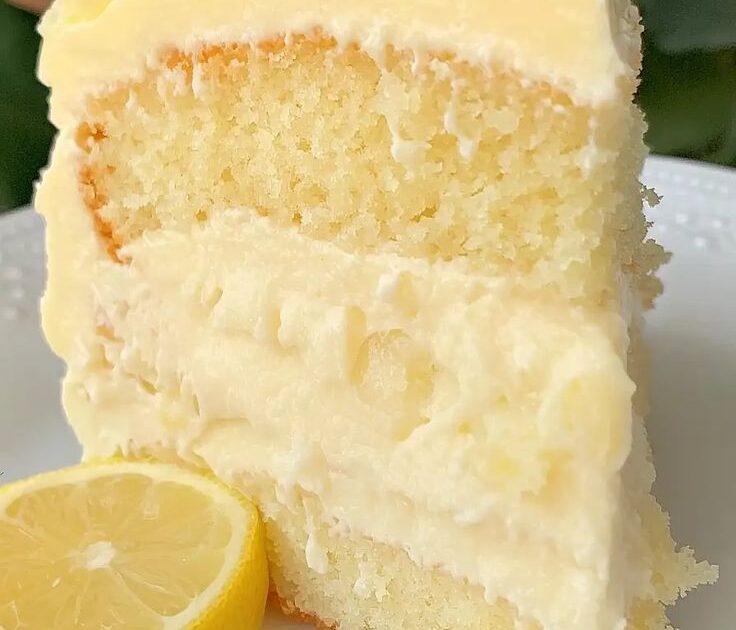 Gluten Free Lemon Cake with Lemon Cream Cheese Frosting