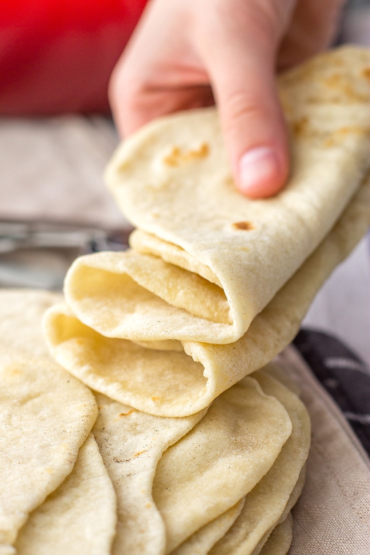 Easy Flour Tortillas